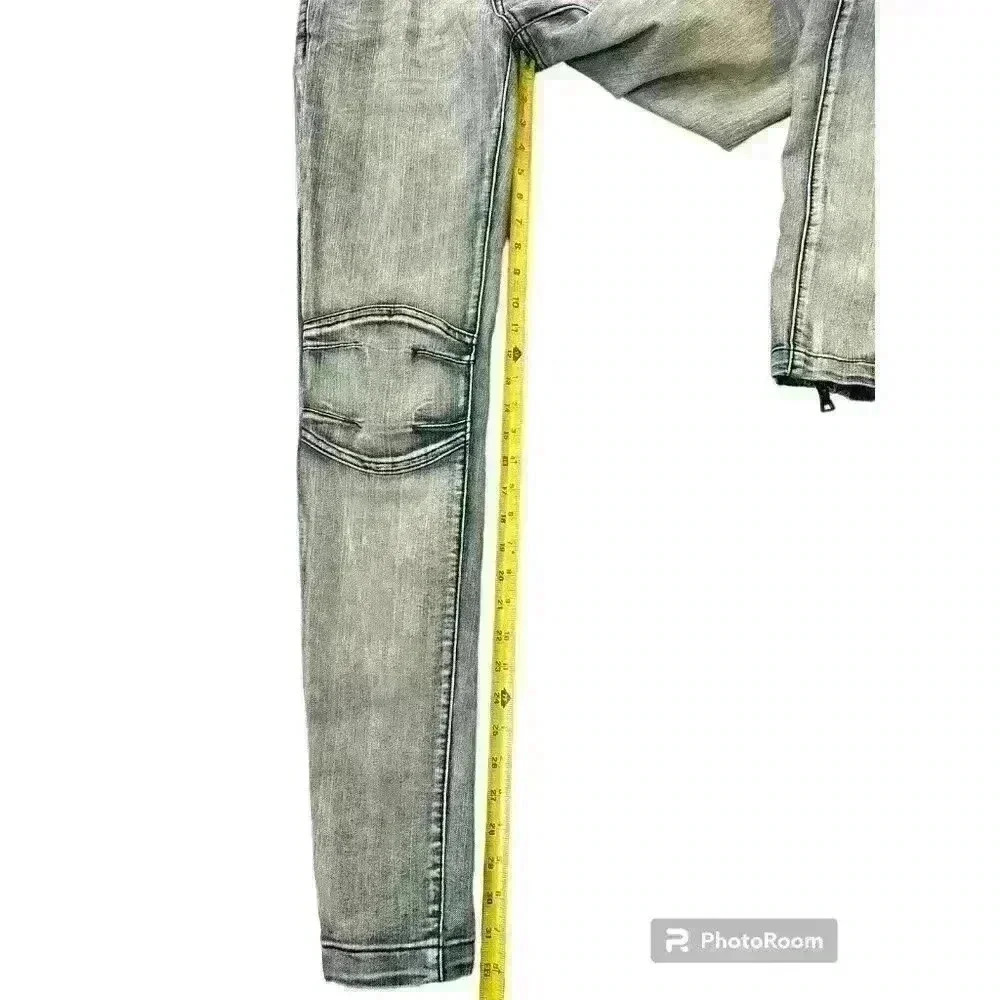 New! Y2k Sean Jean Paneled Jeans Low Rise Skinny Zippered Ankle Women's Size 27 - Picture 2 of 8